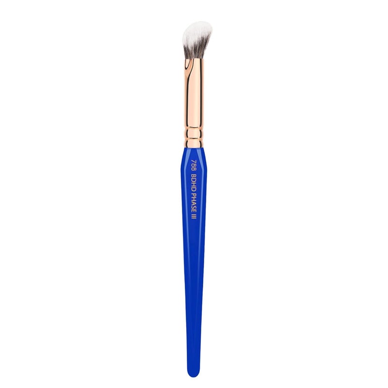 Bdellium Tools Professional Makeup Brush - Golden Triangle Series 788 BDHD Phase III - With All Vegan and Soft Synthetic Fibers, For Blend & Soften (Blue, 1pc) - Image 1