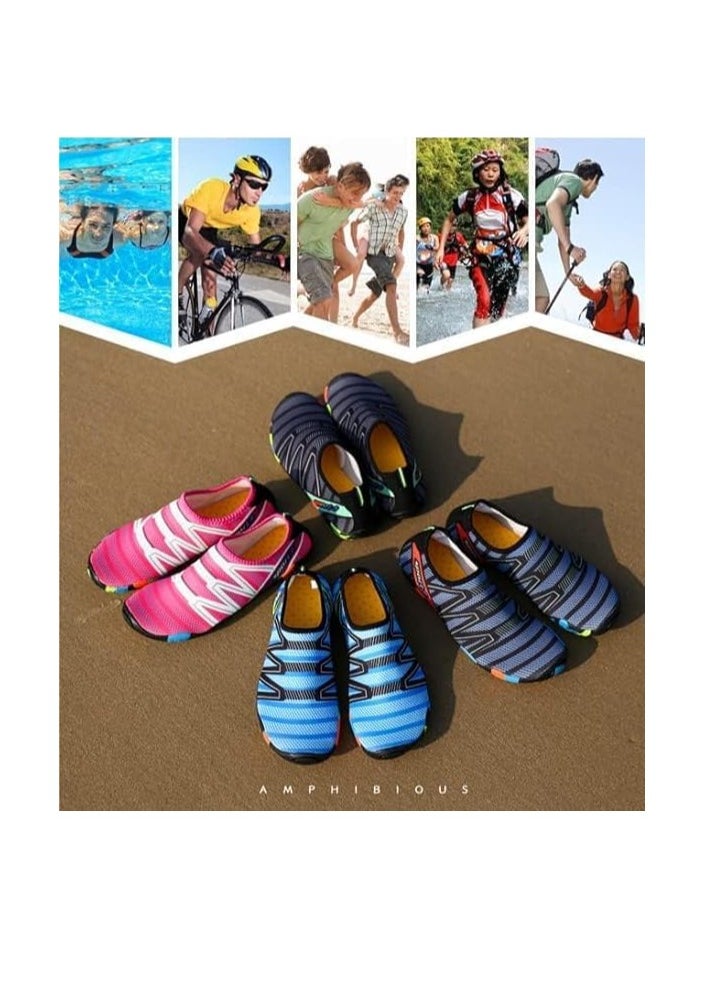 GUDOO - Water Shoes Beach Shoes Boys Lightweight Breathable Quick-Dry Non-Slip Aqua Shoes for Snorkeling Swimming Surfing Kayaking Beach Pool Water Parkfor Women Men Kids - Image 1