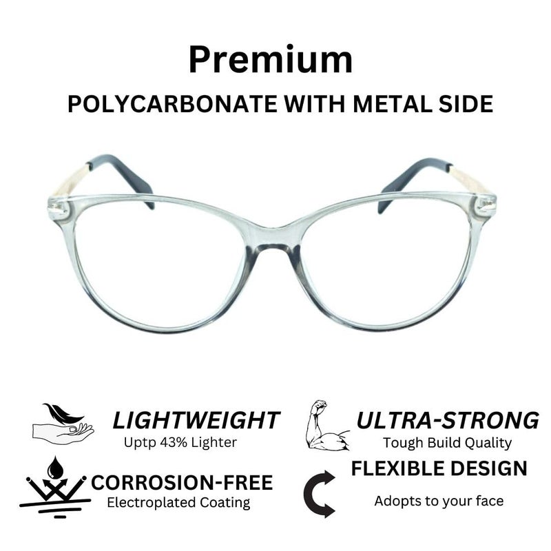 RedEx Trendy Full Rim Cat -Eye Spectacle Frame For Women - Image 2