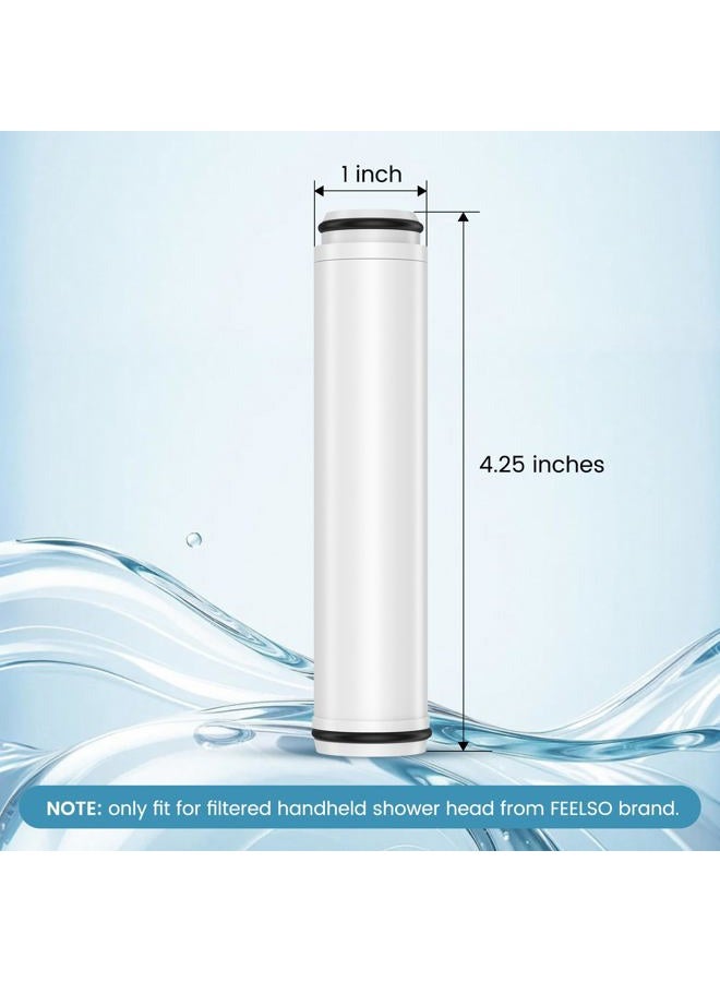 FEELSO Shower Filter for Handheld Shower Head, 2 Pack 15 Stage Replacement Filters for Hard Water Remove Chlorine and Harmful Substances - Image 2