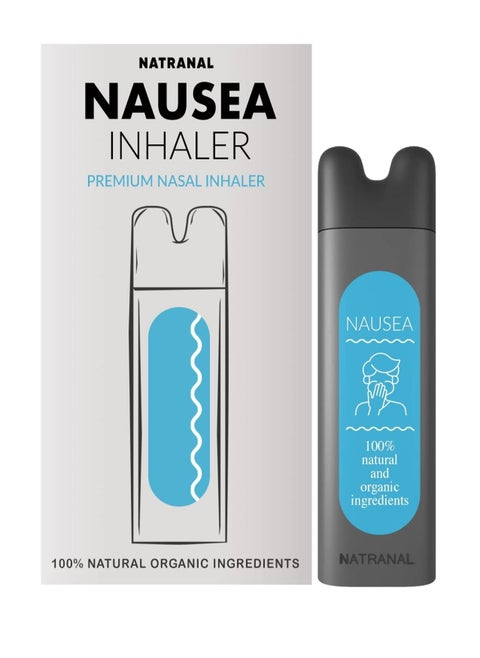Nausea Relief Inhaler - Portable Nasal Inhaler Stick with Natural Essential Oils, Aromatherapy Inhaler for Motion Sickness, Morning Sickness, During Pregnancy & More (1 Count (Pack of 1))