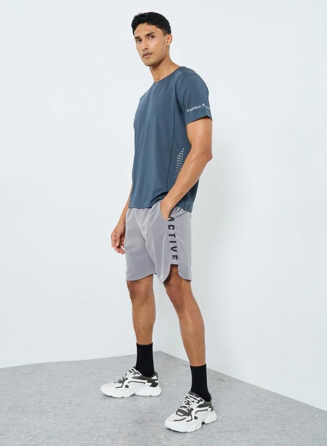 Styli Styli Training Shorts with Side Print Panel