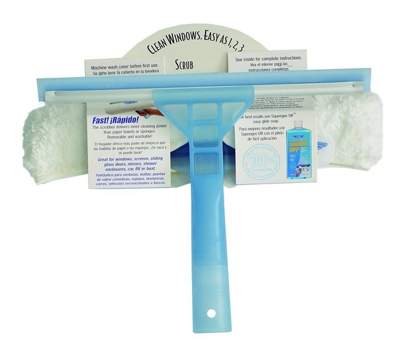 Ettore Complete Window Cleaner 2 in 1 Combo Tool: 10-inch Squeegee and Washer - Image 3