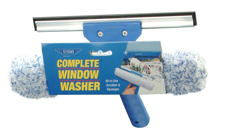 Ettore Complete Window Cleaner 2 in 1 Combo Tool: 10-inch Squeegee and Washer - Image 1