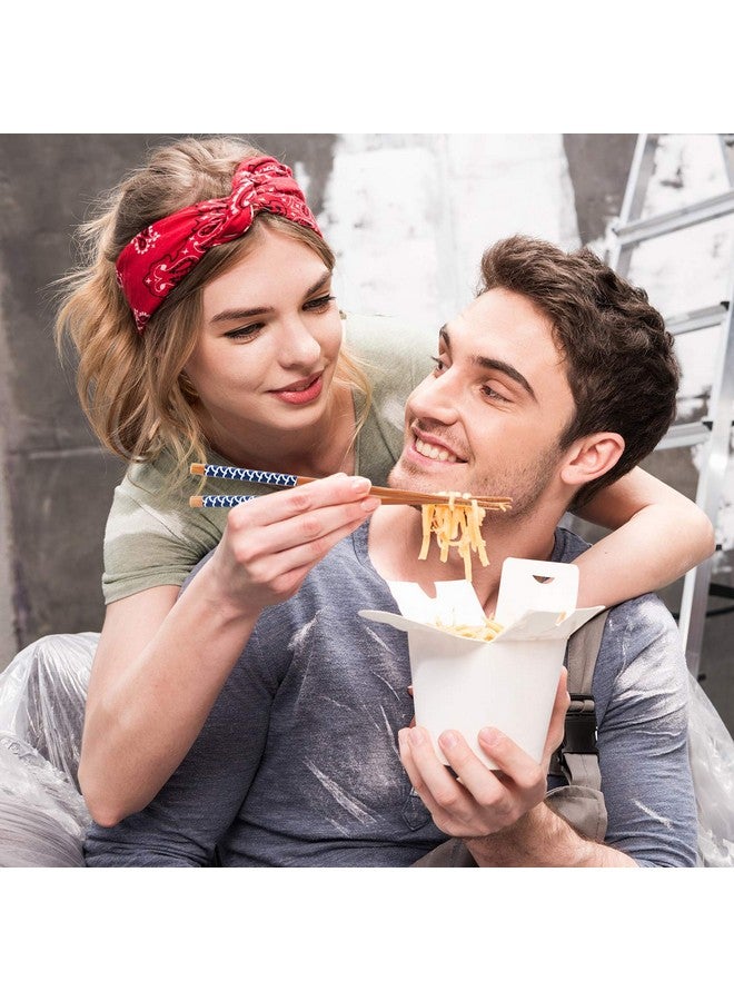 Antner 5 Pairs Natural Bamboo Chopsticks Reusable Classic Japanese Style Chop Sticks Gift Sets, Dishwasher Safe, 8.8 Inch/22.5cm - Image 3