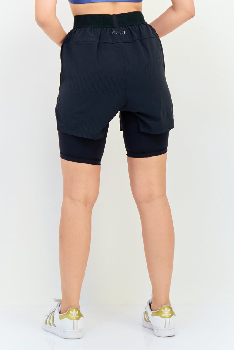 Adidas Women Sportswear Fit Training Shorts, Black  - Image 4
