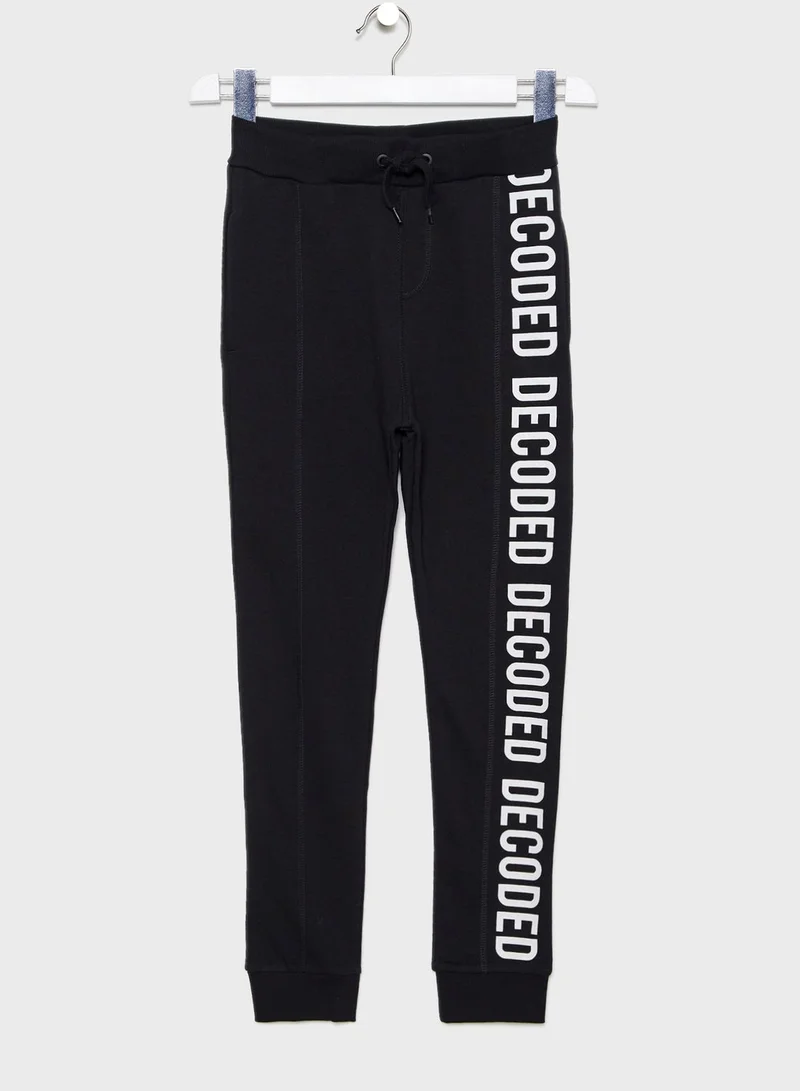 NAME IT Kids Slogan Sweatpants