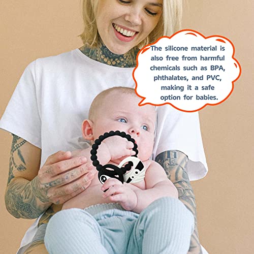 BIGSPINACH Black Goth Baby Teething Toys, Gothic Baby Teeher, Silicone Grim Reaper Chew Toy for Teething Babies - Image 5