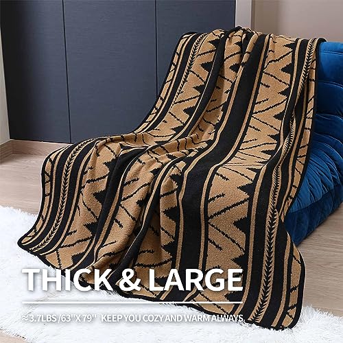 ACUSHLA Merino Wool Camp Blanket - Soft Warm Thick Washable Large Outdoor Camping Travel Throw Blanket All Weather, Sierra Khaki 79" x63" - Image 4