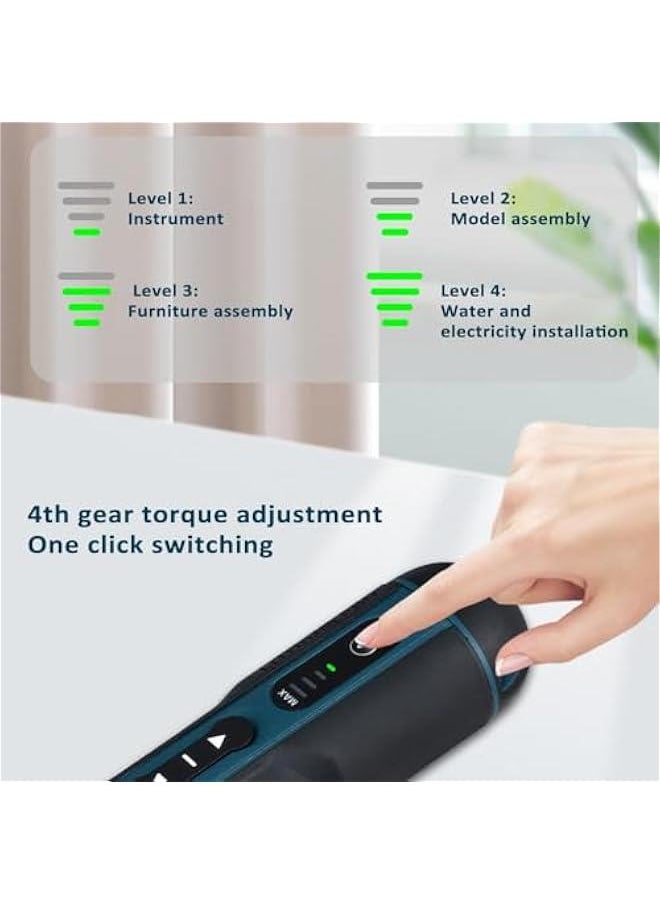 Generic Electric Screwdriver Sets,Cordless Electric Screwdriver Sets 105pack 3.6V 5Nm USB Rechargeable LED Light 4 Gear Torque Adjustment for Home Instrument Installation  - Image 2