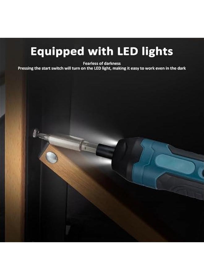Generic Electric Screwdriver Sets,Cordless Electric Screwdriver Sets 105pack 3.6V 5Nm USB Rechargeable LED Light 4 Gear Torque Adjustment for Home Instrument Installation  - Image 4
