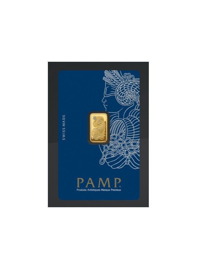 PAMP CKS Suisse Pamp 2.5 Gram 24k Gold Bar - 2.5 Grams Gold Bar 24KT 999.9 Purity  - Image 1