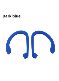 Generic Suitable For Air Pods Anti-lost Ear Hanging Apple Bluetooth Headset Sports Anti-lost Wireless Ear Hanging Silicone Ear Hanging-Color:dark Blue Left And Right Pair (naked)-Model:General  - Image 1