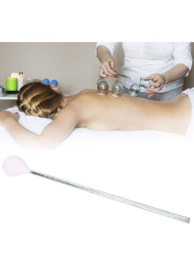 silvercnc - Fire Cupping Stick Cupping Torch Tool, Cupping Igniter Metal Vacuum Glass Acupuncture Extended Handle Fire Rod Tool, Vacuum Cupping Ignition Stick Cotton Stick for Beauty Salon - Image 1