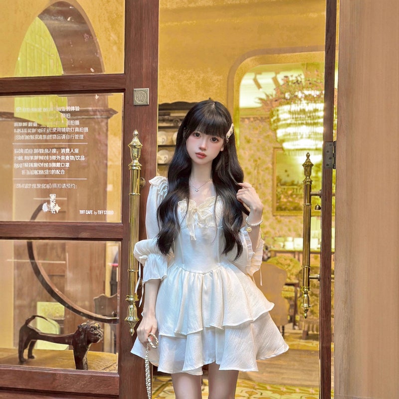 Hepburn style dress, elegant feminine daily styling - Image 3