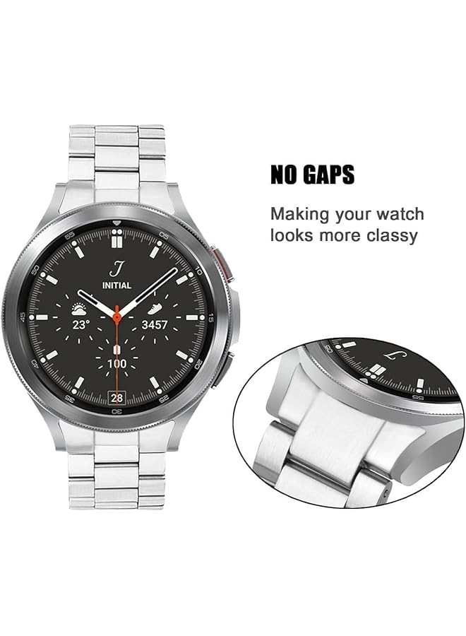 Dado Stainless Steel Replacement Band Compatible With Samsung Galaxy Watch 6 Classic 47Mm Watch 5 Pro 45Mm 4 Classic 46Mm No Gap Zero Gap Stainless Steel Quick Release Watch Band - Image 3