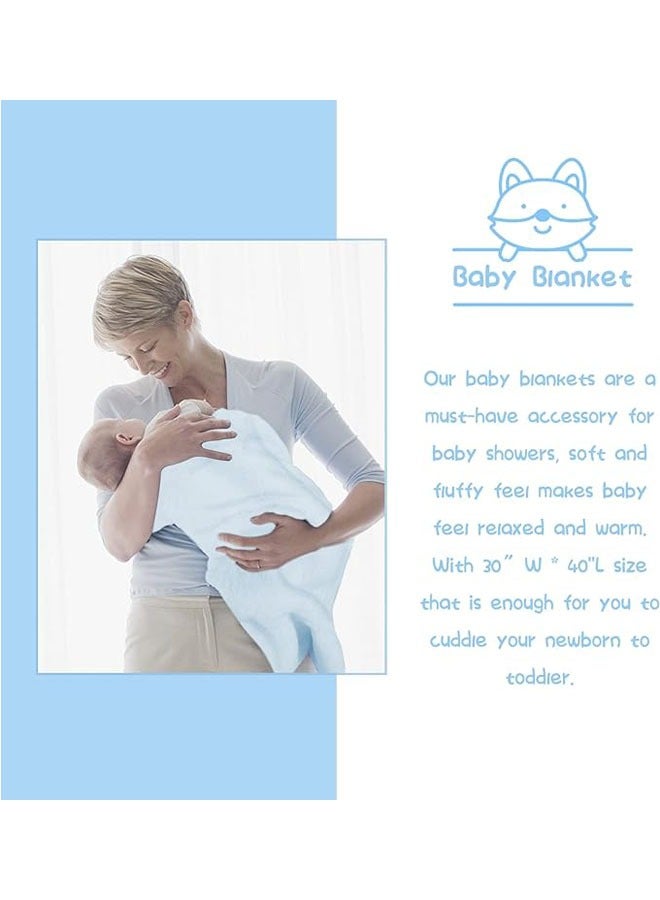Arabest Baby Shower Gifts, New Born Baby Gifts for Boys, Unique Baby Gifts Basket Essential Stuff - Baby Lovey Blanket Newborn Bibs Socks Wooden Rattle & Greeting Card, Newborn Baby Gift Set - Image 2