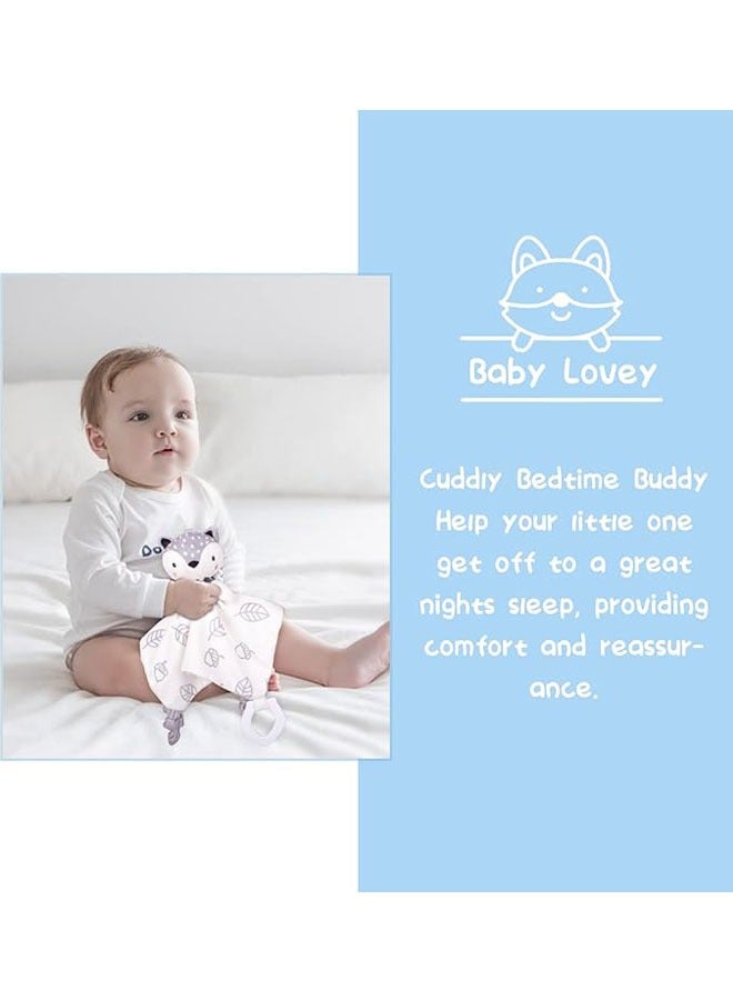 Arabest Baby Shower Gifts, New Born Baby Gifts for Boys, Unique Baby Gifts Basket Essential Stuff - Baby Lovey Blanket Newborn Bibs Socks Wooden Rattle & Greeting Card, Newborn Baby Gift Set - Image 3