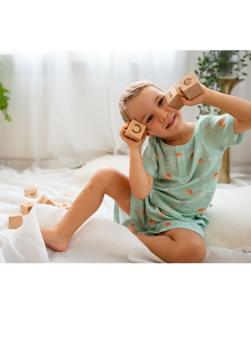 بيرتش آند باغز مكعبات تعليمية خشبية - لعبة الكلمات التهجئة الخشبية الساخنة للأطفال، ألعاب تعليمية تعليمية مبكرة للأطفال، صندوق ألغاز خشبي للأطفال، لعبة تعليم مونتيسوري، حزمة من 26 قطعة - Image 5