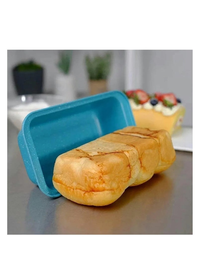 قالب كيك مستطيل عميق باللون الأزرق - Image 3