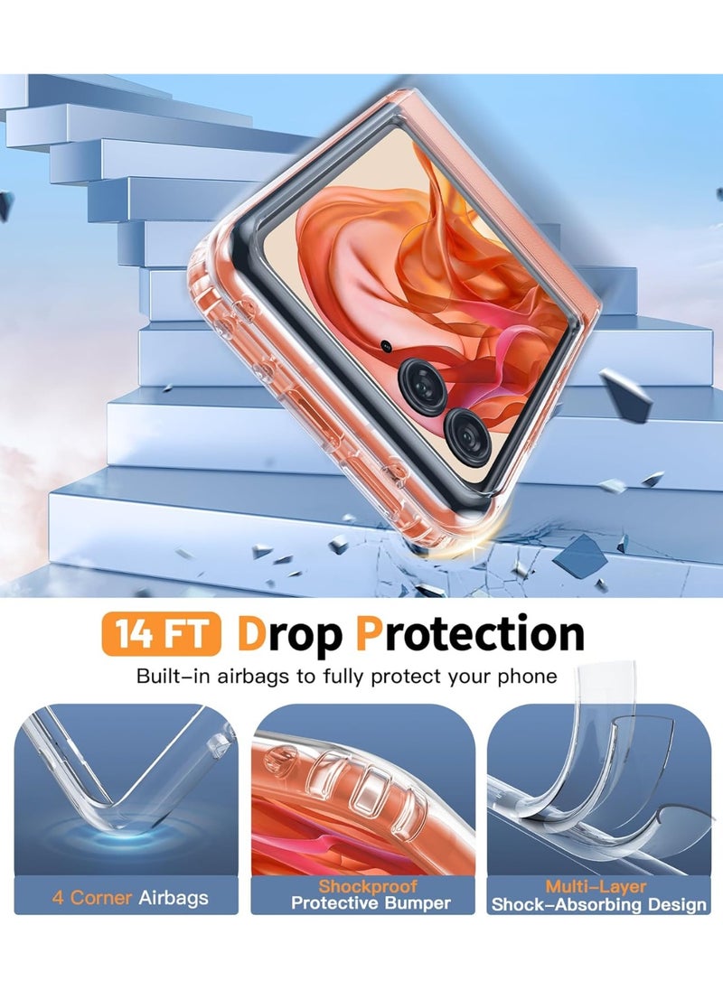 Generic - for Motorola Razr 60 / Razr 50 / Razr 2025 / Razr 2024 Case, Ultra-Thin Slim Fit Hard Back Cover, Soft Edge,Transparent - Image 1