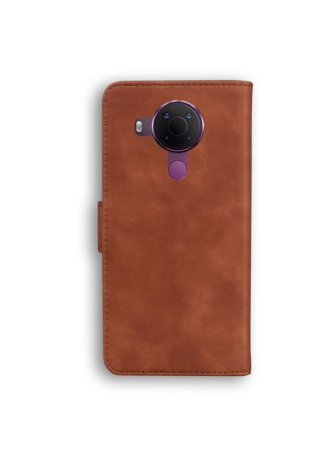 S-TOP Case For Nokia 5.4 Skin Feel Pure Color Flip Leather Phone Case - Image 3