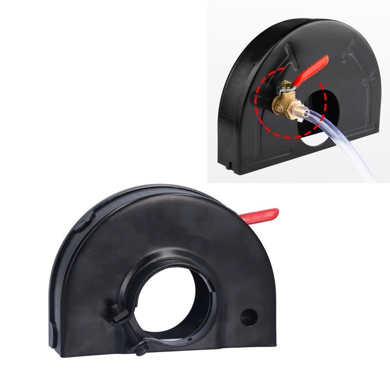 Angle Grinder Dust Cover Adjustable Water Outlet Surface Grinding Dust Shroud with 1/4in Valve - Image 1