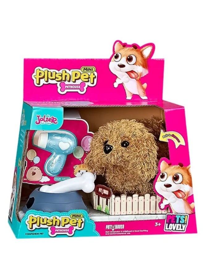 Jolier Fun Toys Play Set Light Puppy Mini Plush Pet House - No: MC-1048 - Image 1