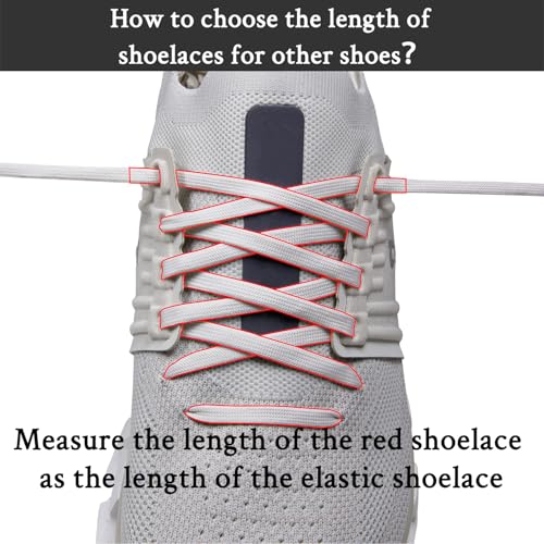 Endoto Elastic Shoelaces for ON Cloud 5 & 6 No Tie Replacements Shoes Laces Stretchy Bungee Running Training(Color:Black,Size:24Inch) - Image 3