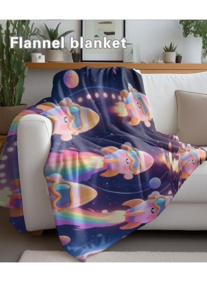 عام Wisdom Fairy (أحدث) بطانية رقيقة من الفانيلا (دافئة ومريحة، ومناسبة للنوم، واستخدام اللعبة، وإزالة الغبار والرمل) 150 سم * 200 سم - 120 - Image 4