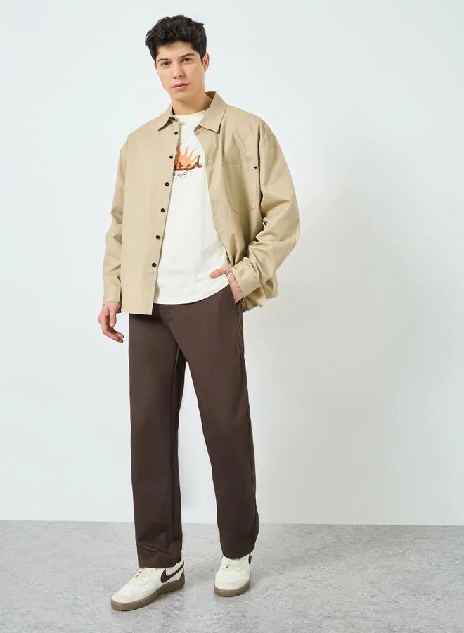 ستايلي بنطال قطن بقصة مريحة