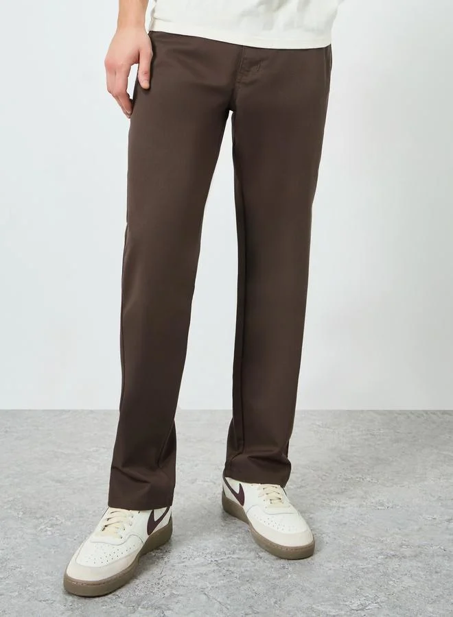 ستايلي بنطال قطن بقصة مريحة