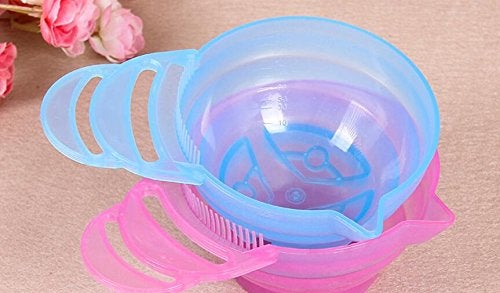 SYBL 3PCS Plastic Hair Dye Tint Bowl Professional Beauty Salon Hairdresser Coloring Bowl DIY Hair Essence Treatment Special Bowl of Hair Oil Salon Dedicated Dyeing Tools Color Random - Image 3