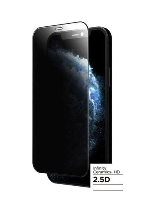 BORTONY Tempered Glass Screen Protector for Apple iPhone 12 Mini Black/Clear - Image 2