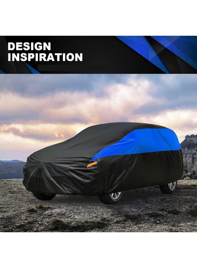 BUANIERT Waterproof Car Cover All Weather Snowproof UV Protection Windproof Outdoor Full car Cover, Universal Fit for SUV XL (510 x 190 x 180CM) - Image 5