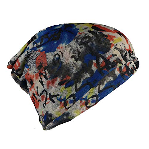 iSWEVEN Cotton Slouchy Beanie and Skull Cap for Summer, Winter, Autumn & Spring Season, Can be Used as a Helmet Cap Too - Free Size (7046A, Multicolor) - Image 2