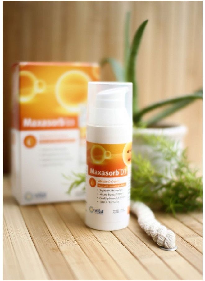 Vita Sciences - Vitamin D3 Cream | Psoriasis Sufferers Rejoice | Vitamin D Cream for Itchy, Flaky, or Scaly Skin. Safe Topical Cream for Healthy Skin | Paraben Free All Natural | Maximum Absorption | Vitamin D Lotion - Image 1
