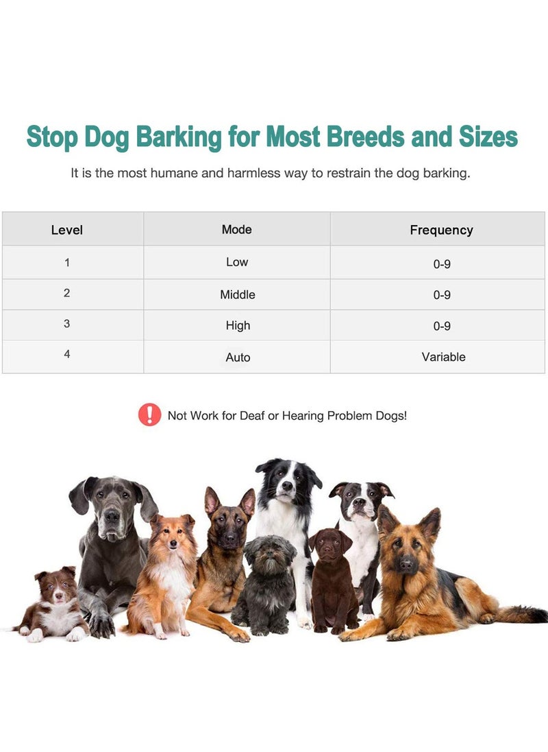 Anti Barking Control Device, Ultrasonic Dog Bark Deterrent Stop Barking, Upgraded LCD Display Screen Outdoor Bark Control Device Up to 50 FT Range