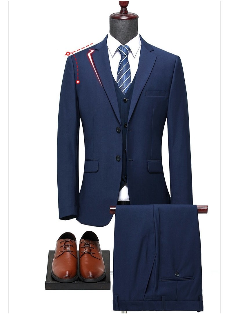 Shougu Business Slim-fit Suit Set In Three Pieces  - Image 5