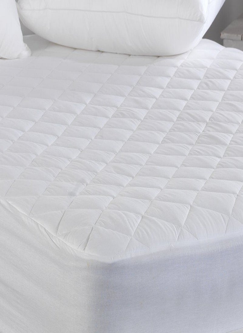 Blueberry Extra Deep Quilted Mattress Bed Protector Topper Fitted Cover 160X200+25cm - Image 1