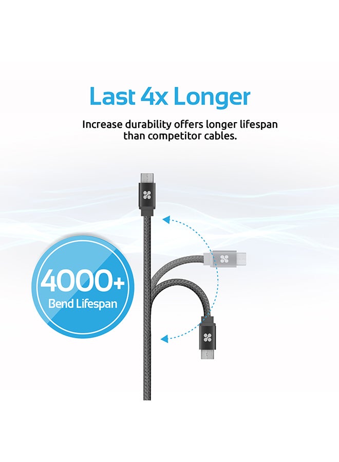Promate Linkmate-U2M Micro Usb Cable - Black