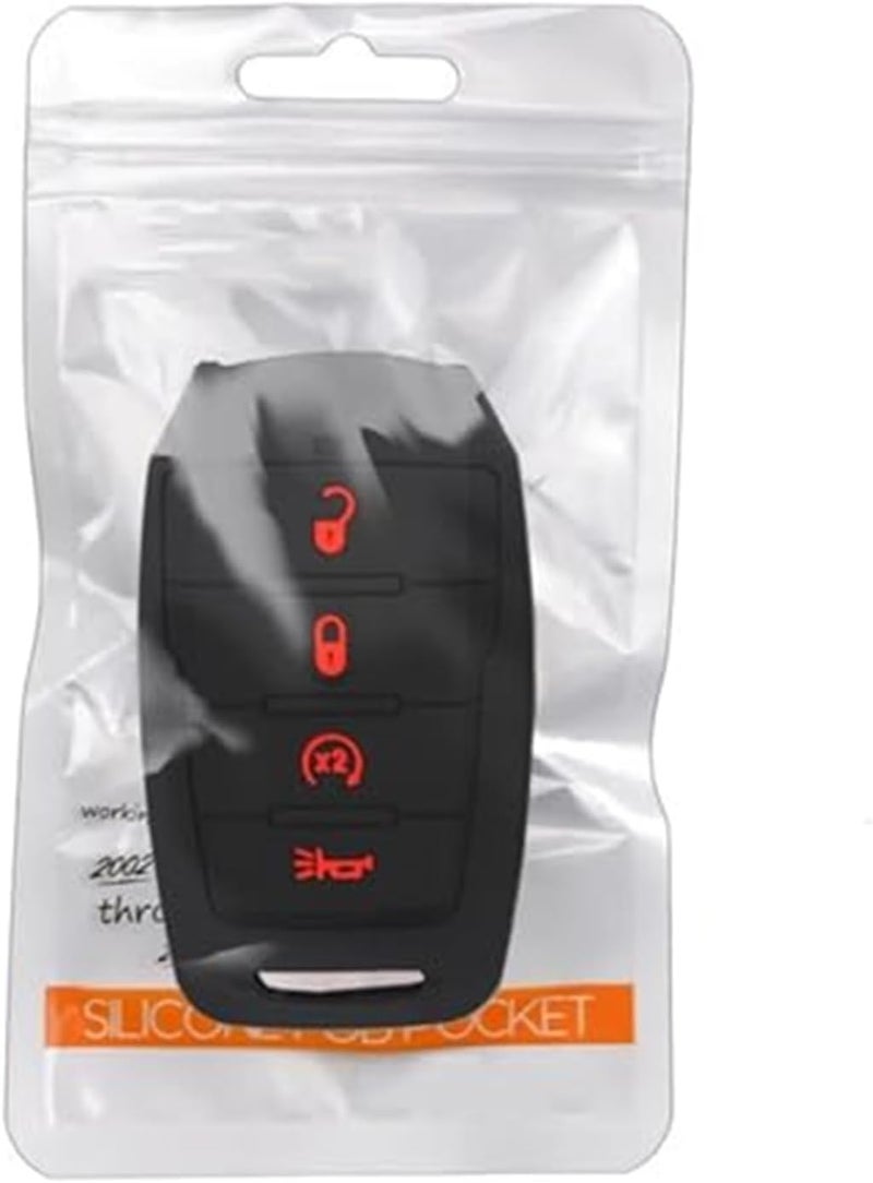 Yurefax Silicone Key Fob Cover for Dodge Ram 2019-2021 - Image 2