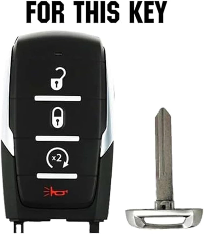 Yurefax Silicone Key Fob Cover for Dodge Ram 2019-2021 - Image 4