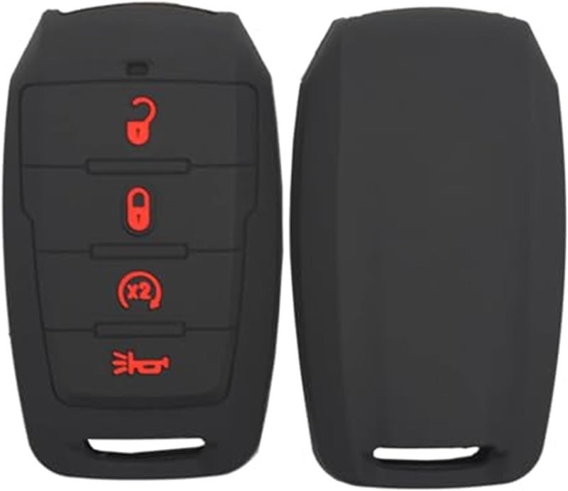 Yurefax Silicone Key Fob Cover for Dodge Ram 2019-2021 - Image 3