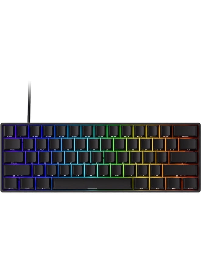 MONSGEEK Ultra-Precise Rapid Trigger: FUN60 Pro keyboard can achieve an ultra-accurate up to 0.005mm rapid trigger and the actuation distance can be adjusted in 0.005mm steps. Whether you’re typing or gaming, users can fine-tune to ensure the optimal trigger for faster response times and enhanced precision. It’s a must-have for competitive gaming - Image 1