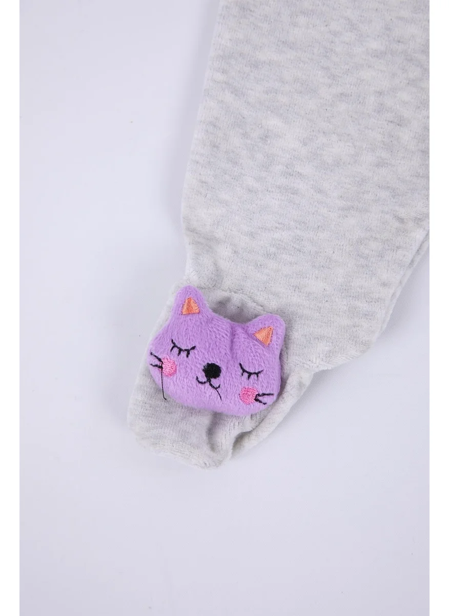 بيبي هولا Velvet Toy Girl Boy Baby Kids Pants Kitten
