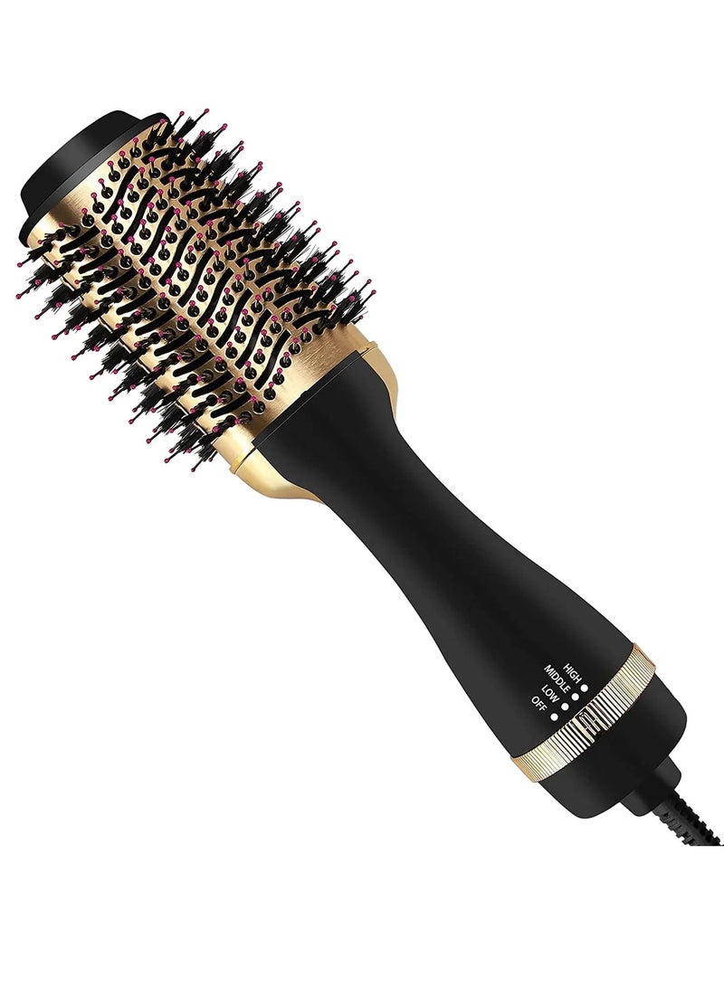 إستيل 3 في 1 قابل للتعديل مشط الهواء الساخن المهنية مجفف الشعر الرطب والجاف الكهربائية مستقيم مجعد تصفيف الشعر أداة تنعيم فرشاة - Image 1