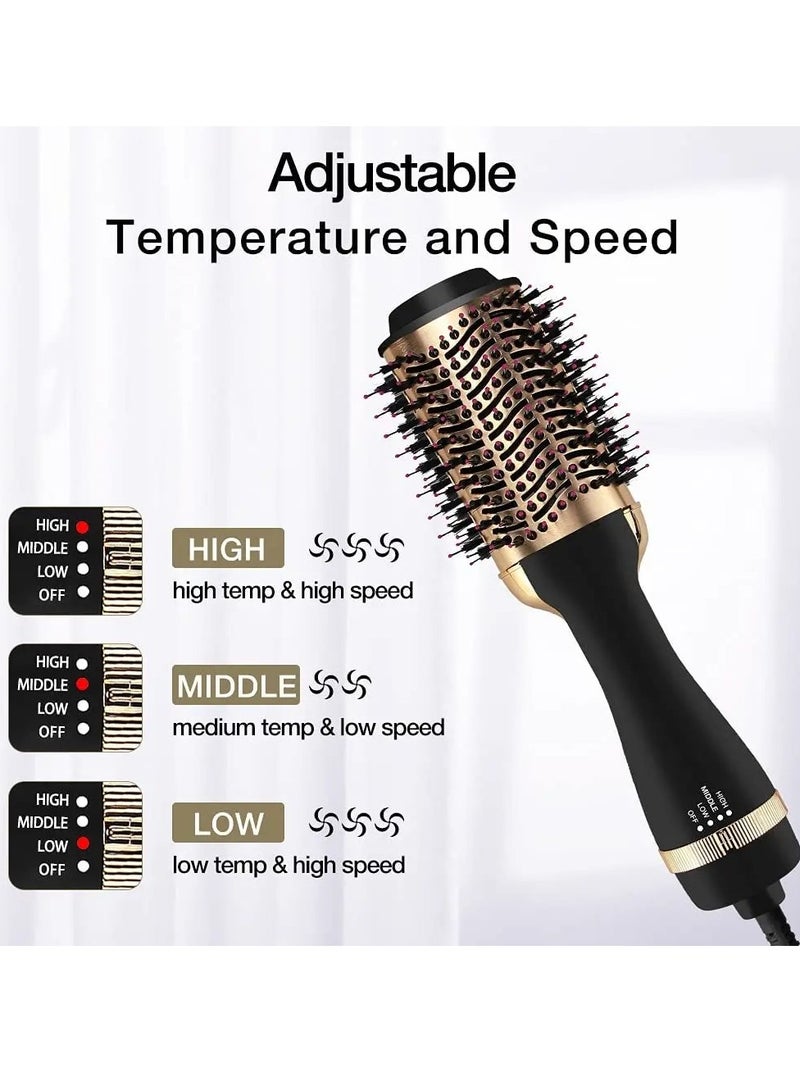 إستيل 3 في 1 قابل للتعديل مشط الهواء الساخن المهنية مجفف الشعر الرطب والجاف الكهربائية مستقيم مجعد تصفيف الشعر أداة تنعيم فرشاة - Image 2