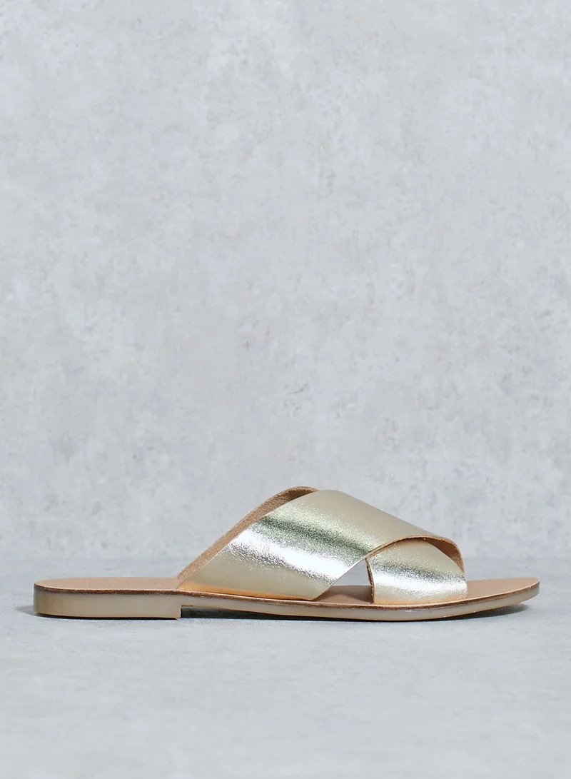 TOPSHOP Cross Strap Sandals
