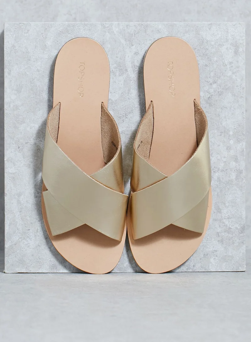 TOPSHOP Cross Strap Sandals
